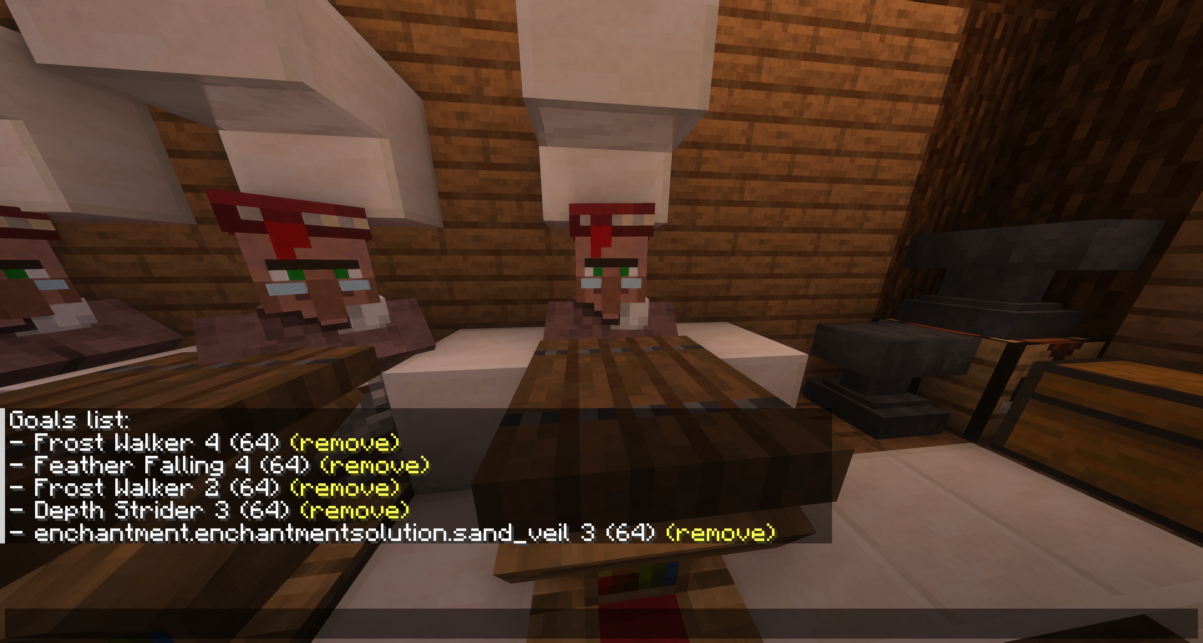 Listing goals with a command